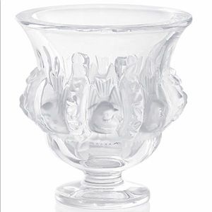 Lalique accents crystal vase, DAMPIERRE